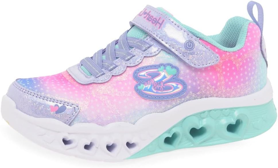 Skechers Unisex-Child Flutter Heart Lights-Simply Sneaker