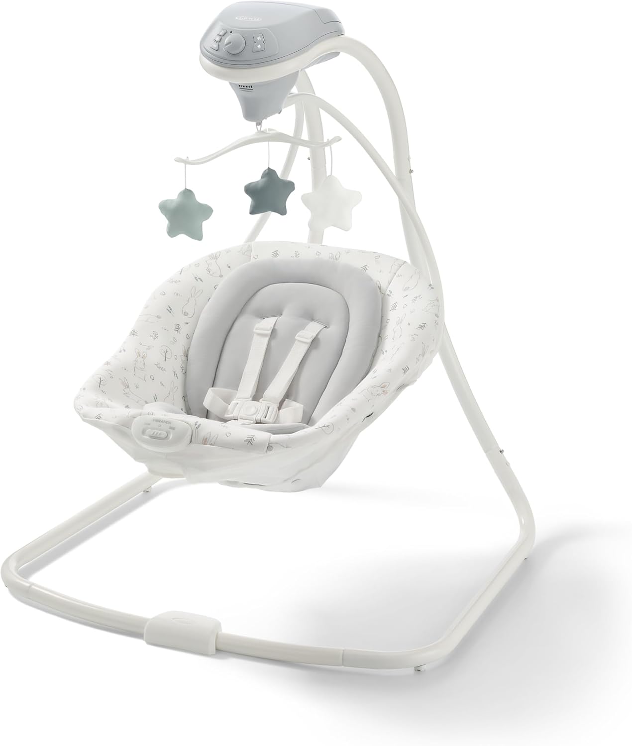 Graco Simple Sway Portable Baby Swing for Infants, Newborn Swing with 15 Songs and Sounds, Great Gift for New Parents, Baby Registry Must Have