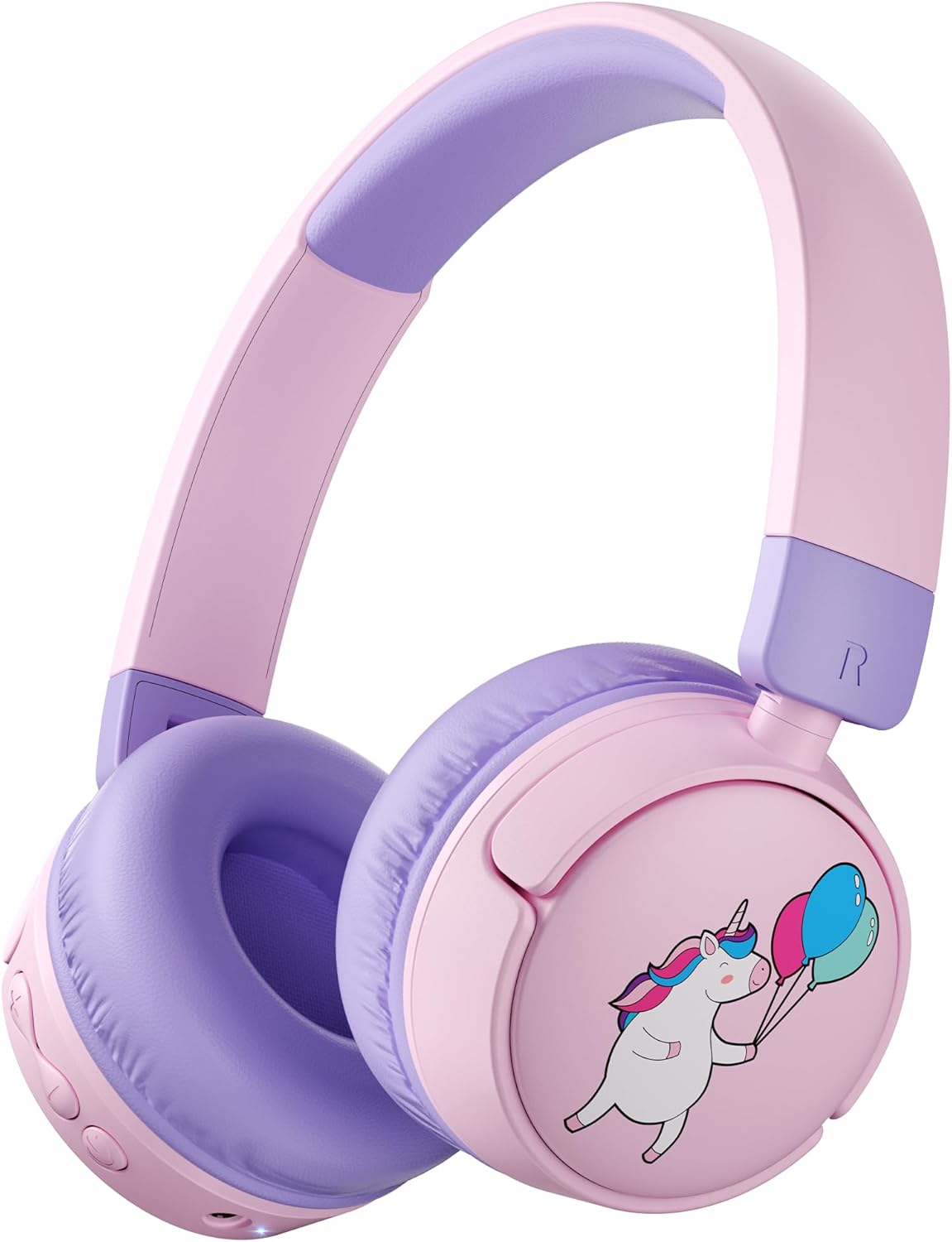 Kids Headphones Bluetooth for Girls, Toddler Headphones Wireless for School, 85/95dB Volume Limited, 50H Playtime, Bluetooth 6.0, Built in Mic, Fast Charging for Tablet, iPad, Cellphone