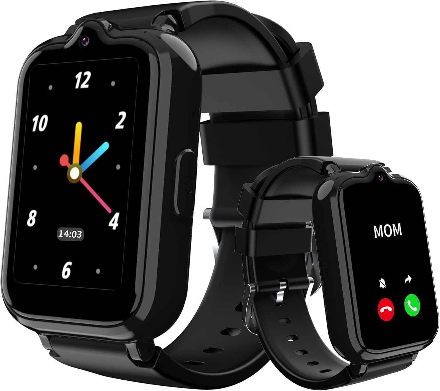 4G Kids Watch with GPS Tracker Smart Watch for Boys HD Touch Screen Video & Voice Chat Calling Pedometer SOS Alarm Calculator Camera Waterproof Digital Watch Age 5-12