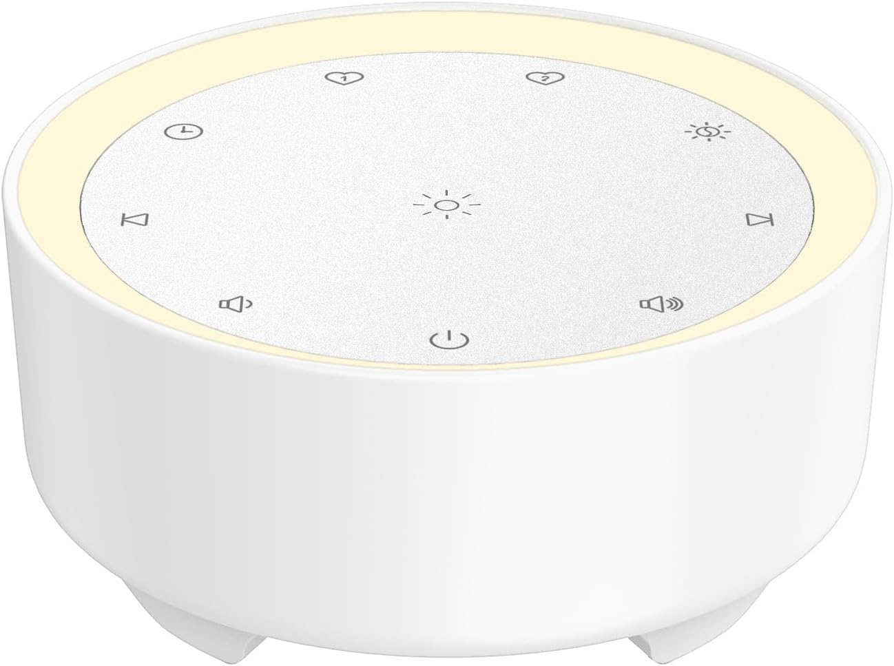 Kipcush White Noise Machine for Sleeping, 20 Soothing Sounds Including White Pink Brown Noise, Fan and Nature, Custom Shortcut Buttons, Dimmable Night Light, 8 Hour Timer, USB Powered