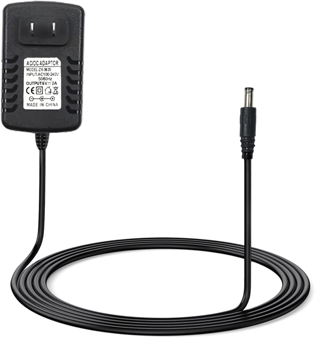 6V Baby Swing Power Cord for Ingenuity Baby Swing – 6.5ft/2M, Fit for Fisher Price, Snugapuppy