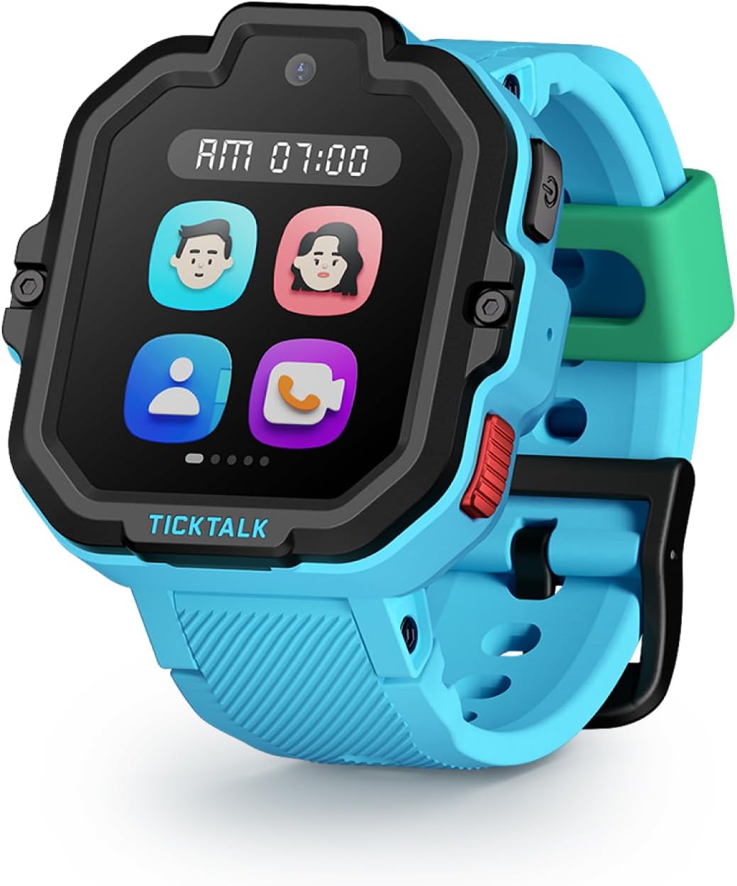 TickTalk 5 Kids Smart Watch with GPS Tracker, Voice & Video Calling, Texts, SOS & Parental Controls | Safe 4G LTE Smartwatch with Free Music, Reminders & School Mode for Boys & Girls Ages 3-12