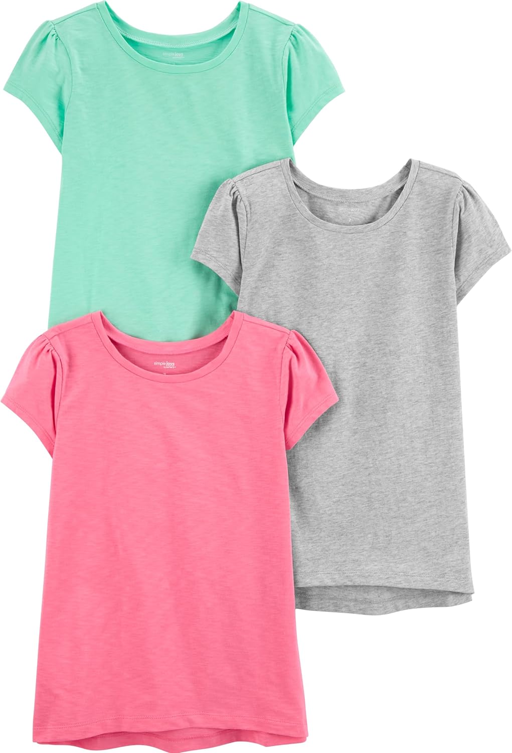 Simple Joys by Carter’s Baby and Toddler Girls’ 2-Pack 4th of July Tops