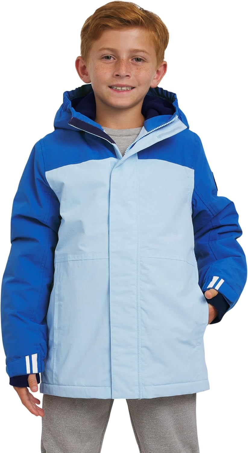 Lands’ End Boys’ Squall Waterproof Fleece Lined Insulated Jacket
