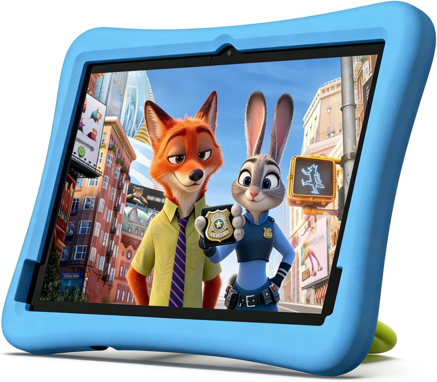 Plimpton Kids Tablet 10 Inch – 2026 Upgraded Android 15 Tablet for Kids with Case Included, Octa-Core, Google Kids Space, Parental Control, 4GB+64GB, WiFi, BT5.3, YouTube, Great Gift for Toddler(Blue)