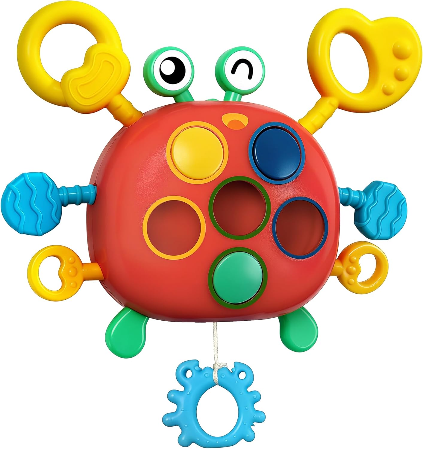 Chilvil Airplane Travel Toys for Toddler Kids 1-3 Sensory Montessori Toys for 1+ Year Old Silicone Pull String Road Trip Car Seat Travel Activities Essentials 18+ Months