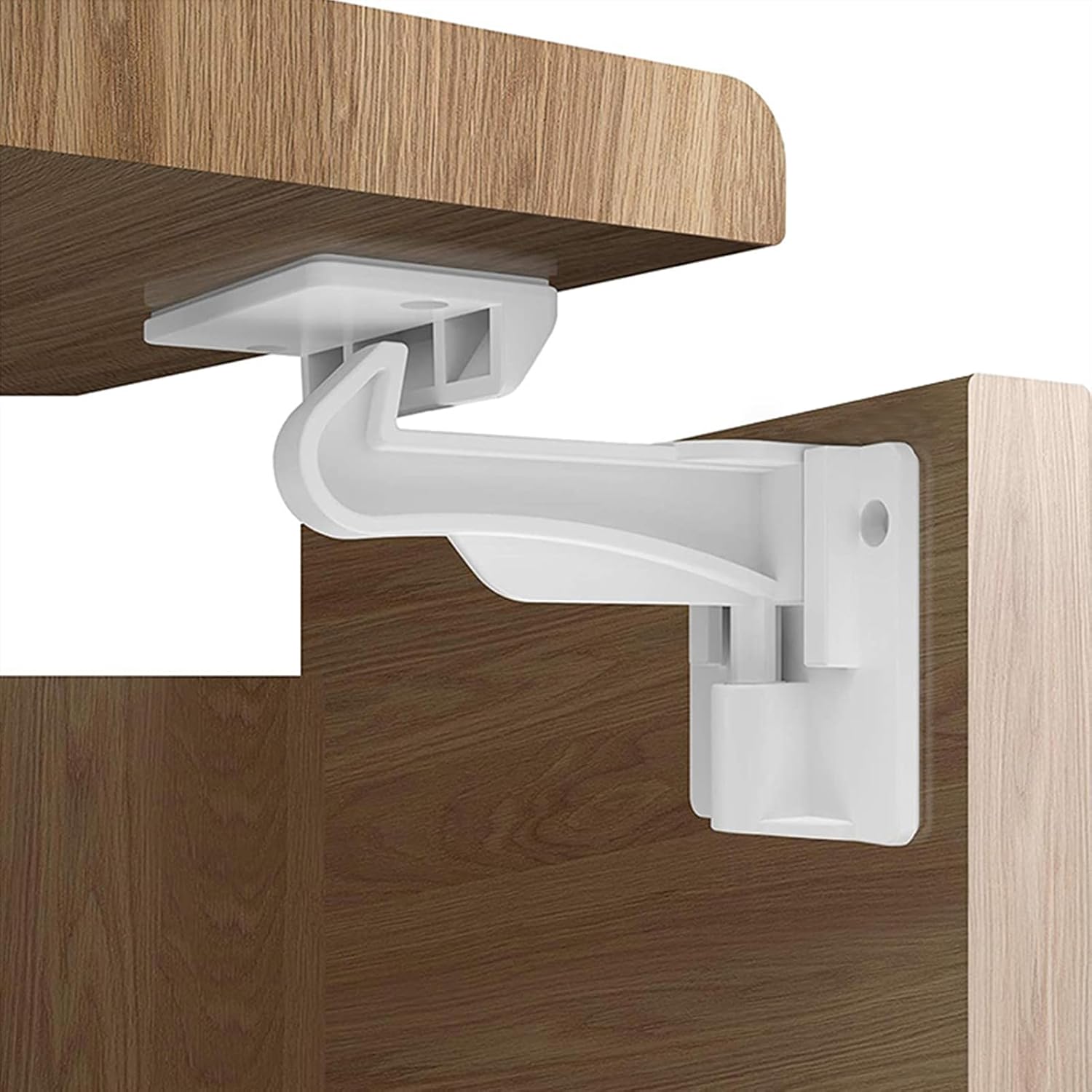 6 Pack Upgraded Version Cabinet Locks Baby Proofing, Children Proof Cupboard Drawers Latches, No Drilling or Tools Required for Installation, Works with Cabinets & Drawers, Adhesive Easy Installation