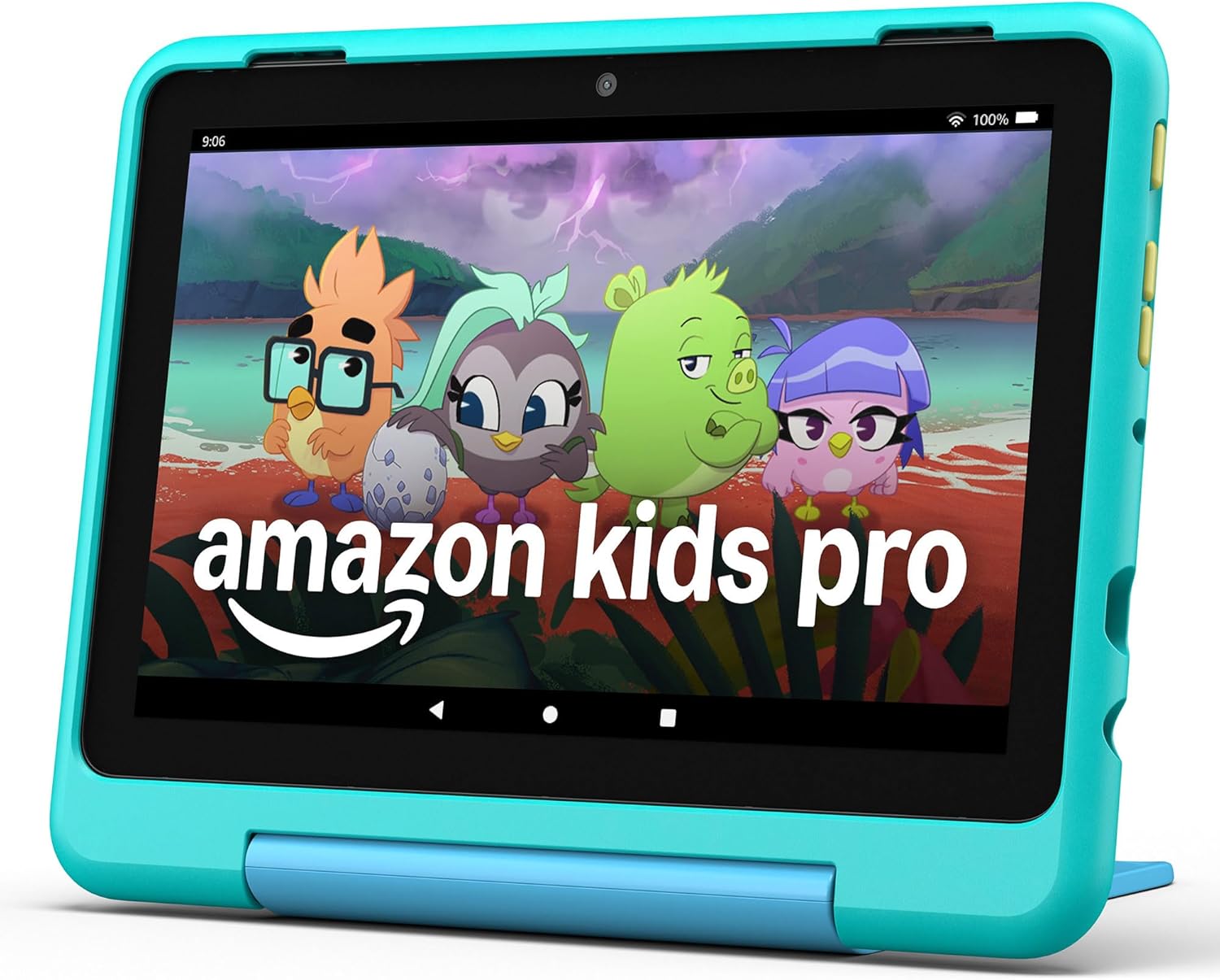 Amazon Kids Entertainment Device Bundle Including Fire HD 8 Kids Pro Tablet (32GB, Hello Teal) + Echo Dot Kids (Owl)