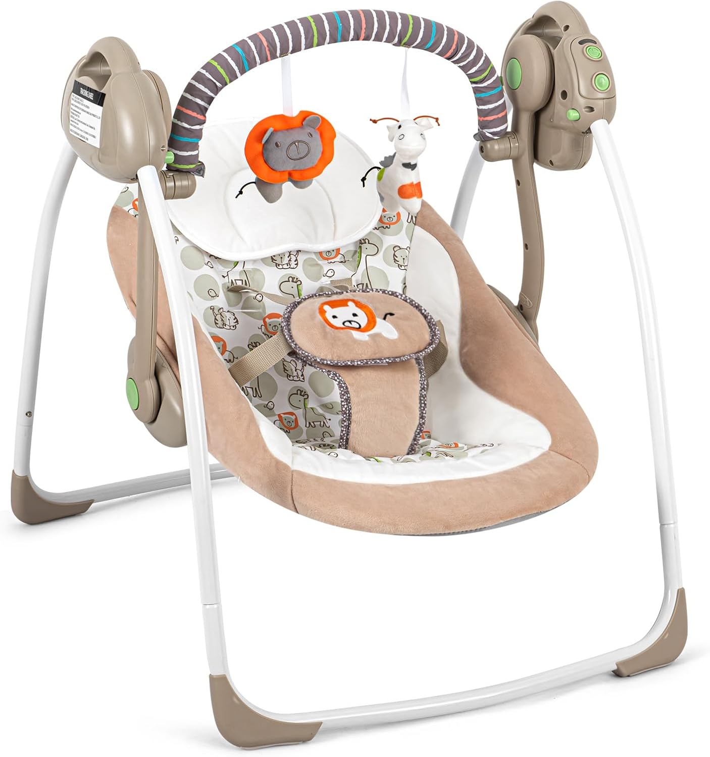 Baby Swings for Infants, Baby Swing Newborn, Baby Swing with Intelligent Music Vibration Box, Infant Swing Load Resistance: 6-25 lb, Applicable Object: 0-9 Months