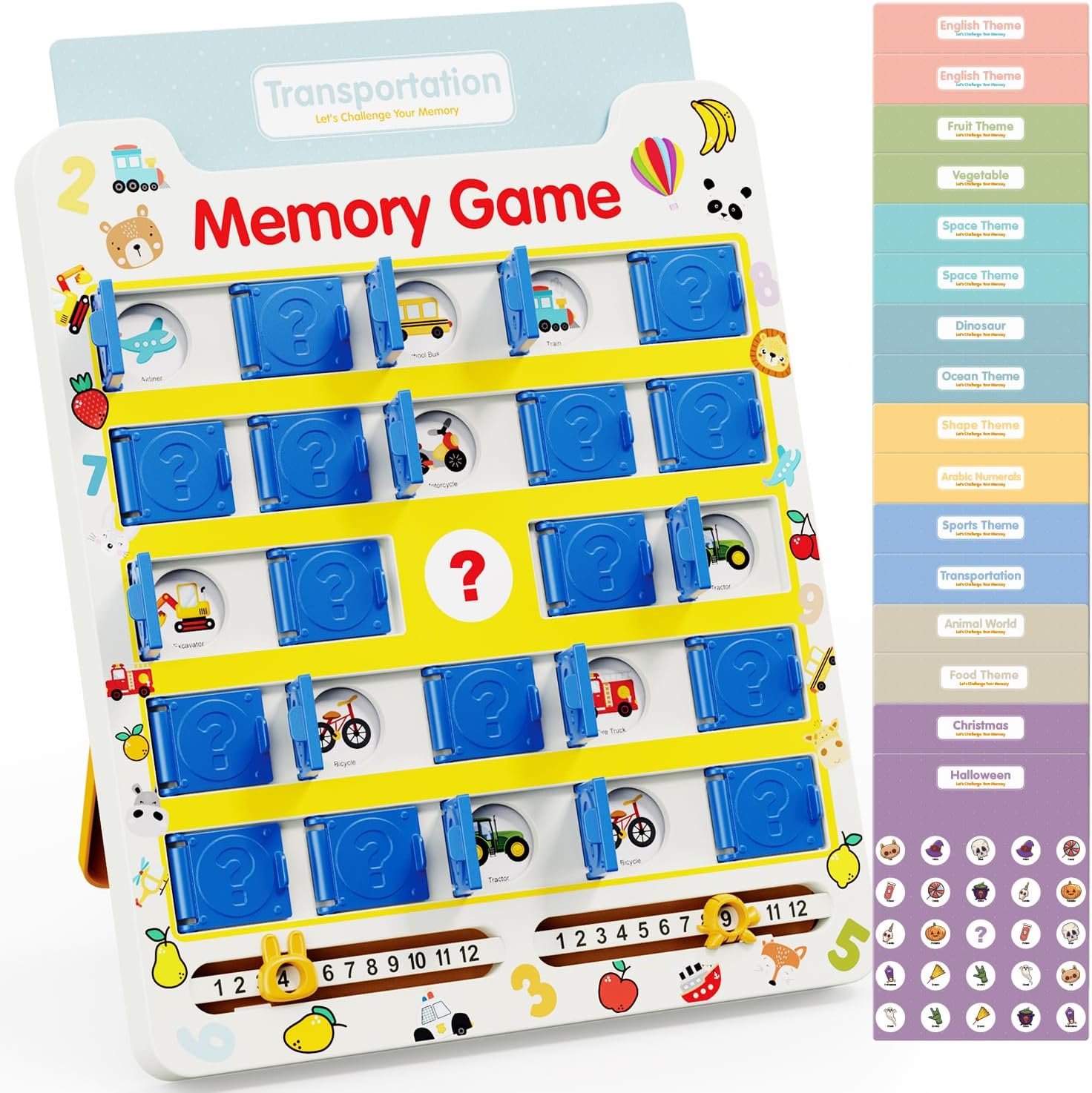 HONGID Matching Memory Game for Kids Age 3 4 5 6 7 8 9,Toddler Kids Travel Toys,Board Game,Road Trip Essentials for Toddler Boys Girls,Christmas Birthday Gifts Stocking Stuffers for Kid