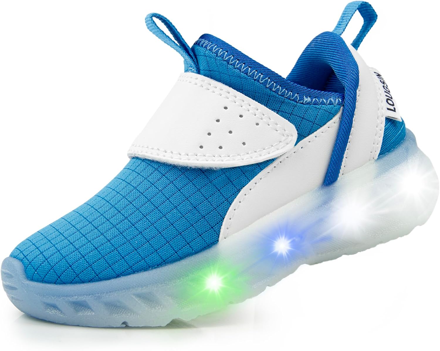 LOUGSIN Toddler Boys Girls Light Up Shoes Led Flashing Running Sneakers Zyteo for Toddler Little Kid