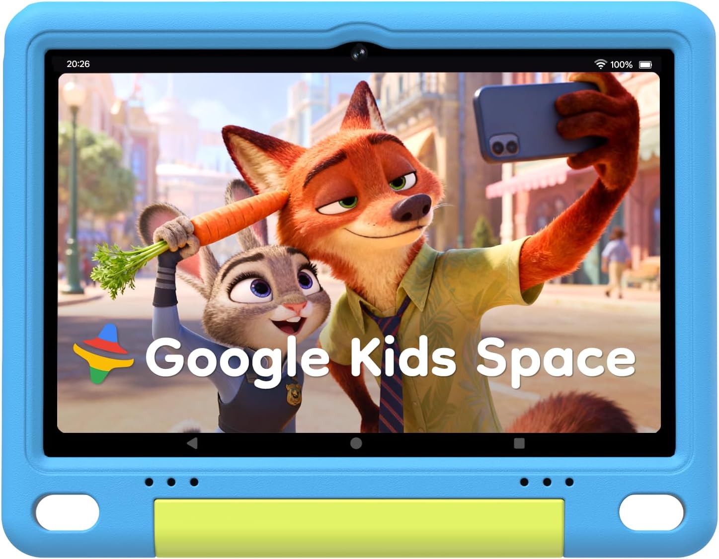 Kids Tablet 10 inch, Android Tablet for Kids, Blue | 24GB RAM 64GB ROM, 1TB Expandable, with EVA Case, Parental Control, 6600mAh Battery, Dual Camera, BT5.4, WiFi 6, Gift