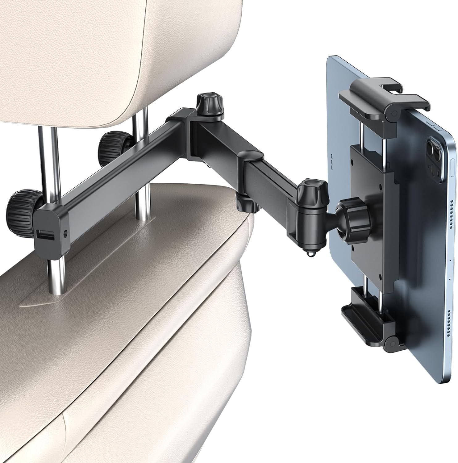 PLDHPRO Tablet Holder for Car Headrest Mount iPad Backseat Foldable Back Seat Stand Compatible 5.5-14.6” Phones Tablets, Road Travel Essentials for Kids Accessories