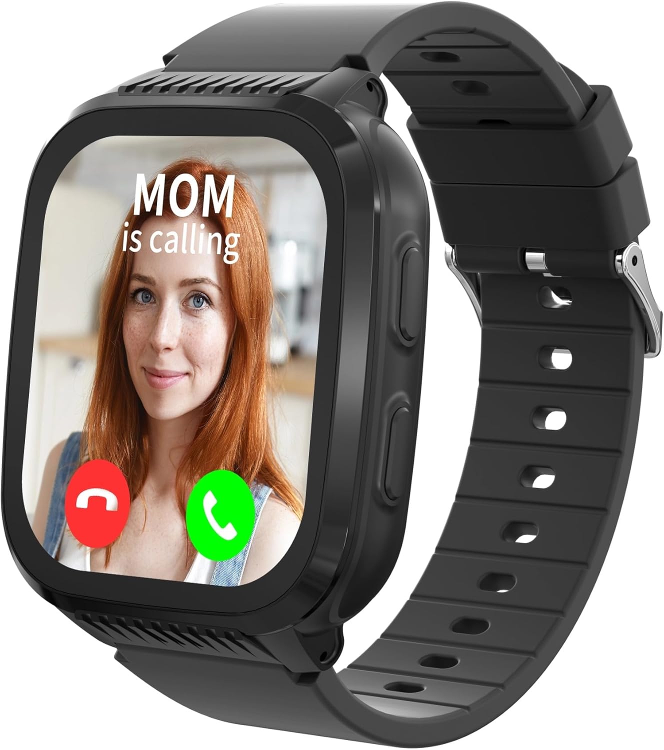 4G Kids Smart Watch Boys with GPS Tracker & Call Phone, Smart Watch for Kids Age 5-12 with SOS Calling, School Mode Parental Controls 12/24 Hr Text Message HD Video Call Voice Chat (Black)