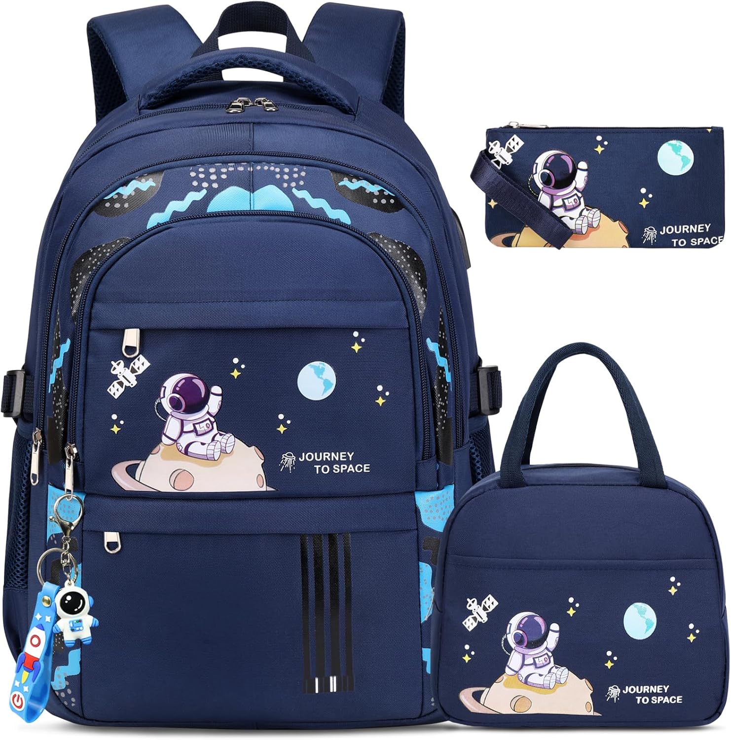 ACESAK Backpack for Boys – Boy Backpack Schoolbag for Boys Kids Children Teens Girls Elementary Middle School Bags, Waterproof Lightweight Kids Bookbag Backpacks Casual Daypack with Lunch Bag Set