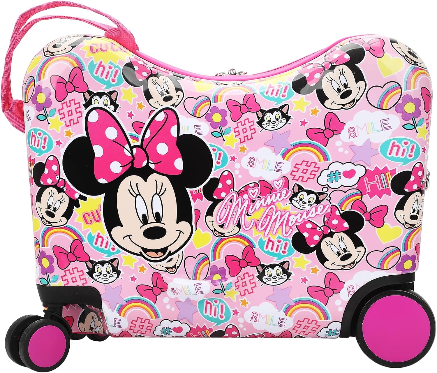 Bioworld Minnie Mouse Ride-On 18″ Suitcase For Kids & Toddlers
