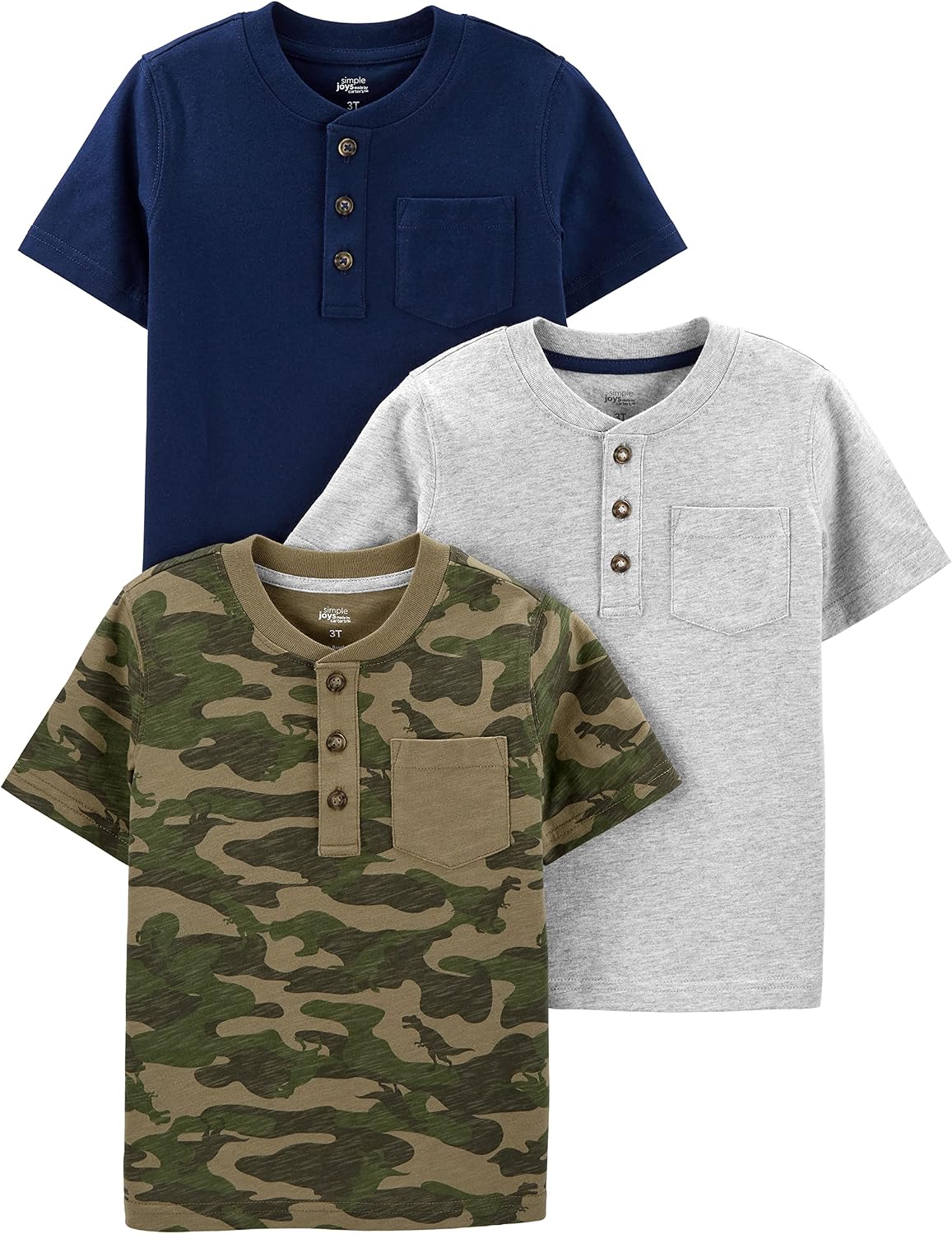 Simple Joys by Carter’s Baby Boys’ 3-Pack Short-Sleeve Tee Shirts