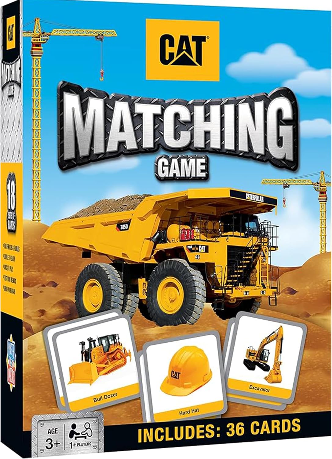 MasterPieces Officially Licensed CAT Picture Matching Card Game for Kids and Families