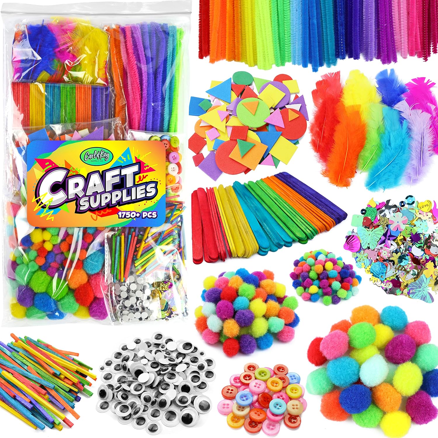 Arts & Crafts Supplies Kits & Materials Set for Kids, Toddler – Carl & Kay