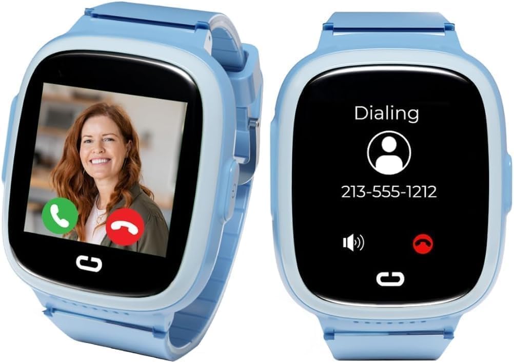 Kids Watch with GPS Tracker, Two Way Calling, Real Time Tracking & SOS Alerts – Smart Watch for Kids Call and Text with Geo Fencing, School Mode, Water Resistant, Long Battery Life & Parental Controls