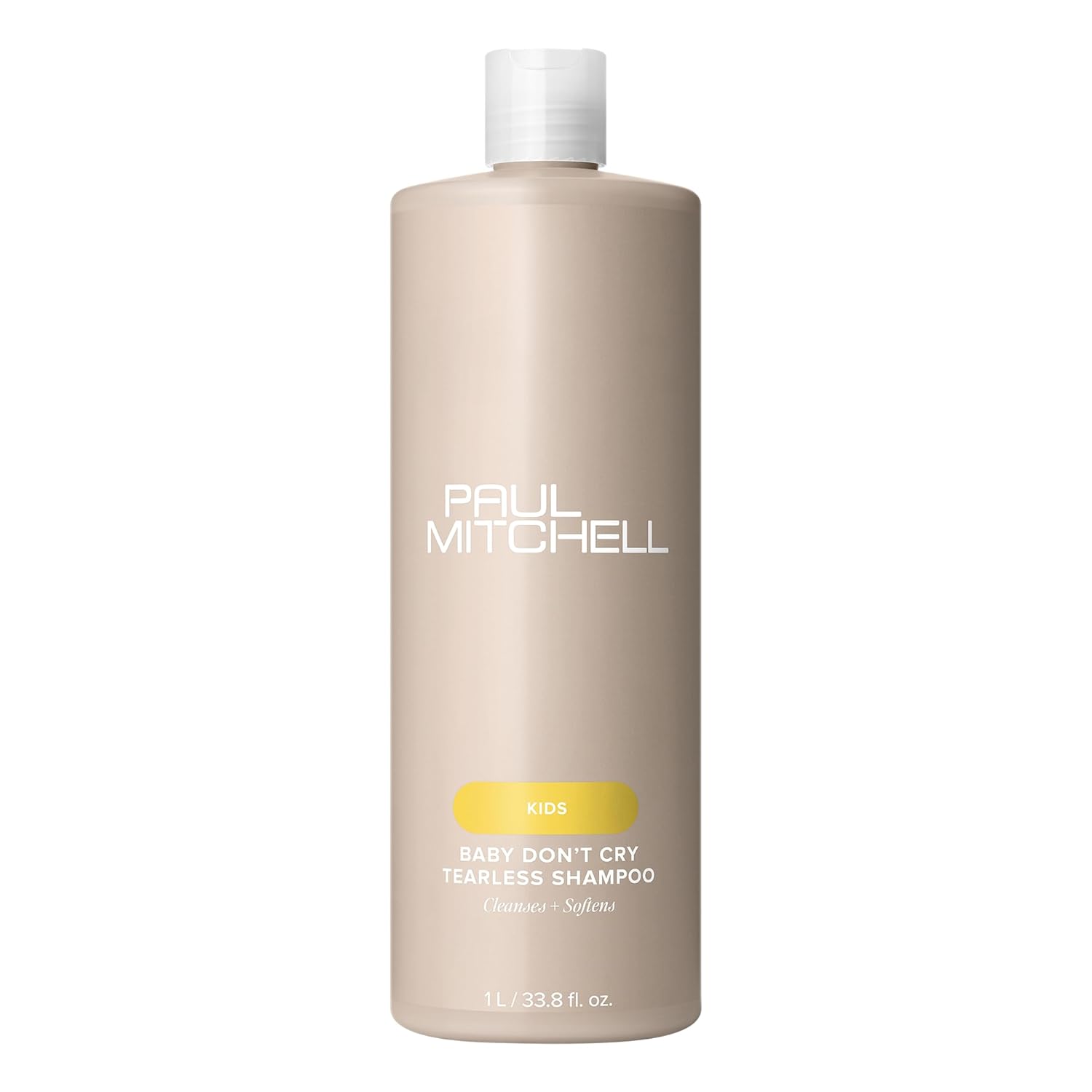 Paul Mitchell Baby Don’t Cry Tear-Free Shampoo, Cleanses + Softens Hair, For Children of All Ages