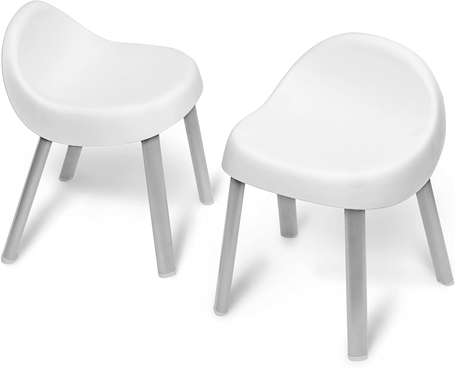 Skip Hop Toddler’s Activity Chairs, Set of 2, Metal, White