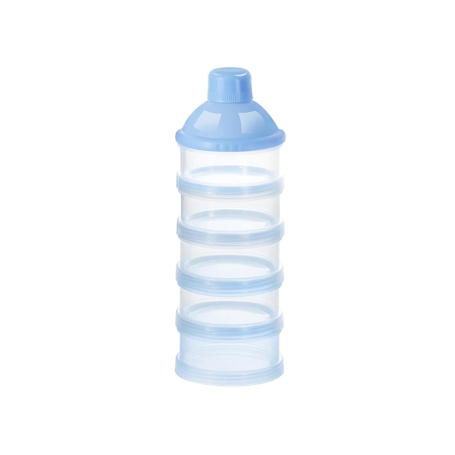 Accmor Formula Dispenser On The Go, 5 Compartments Stackable Formula Container for Travel, Baby Milk Powder Kids Snack Container, BPA Free