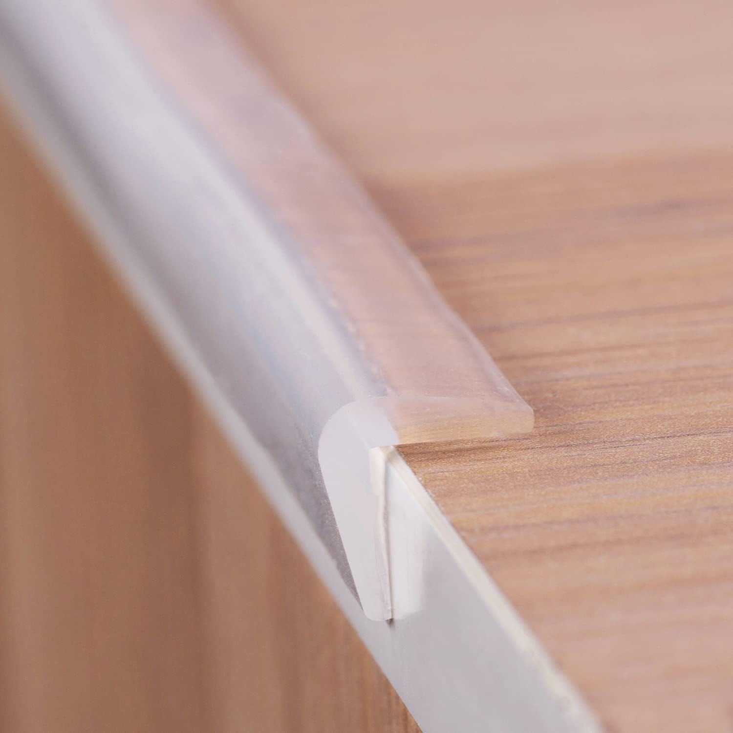 Edge Protector 100% Silicone, Baby Proofing Thin Corners Clear Guards, Pre-Tape Adhesive Soft for Kids Safety, Child Table Cabinets Furniture Bumper (2/5×2/5 in, 3 FT)