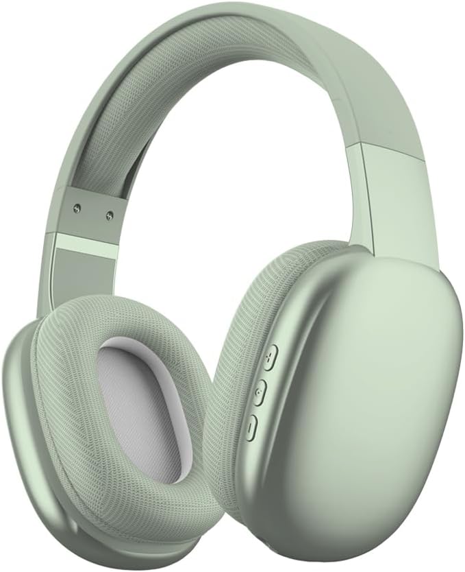 Gabba Goods Wireless Over Ear Bluetooth Headphones with Microphone – Wireless Headset -Noise Reduction – Bluetooth, Wired,Built in Micro SD for Travel, Home, Work TV,PC,Gaming,Cellphone (Mint)