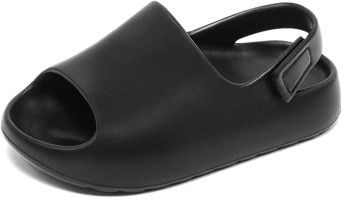 Toddler Sandals for Boys & Girls, Lightweight Clogs with Adjustable Heel Strap, Non-Slip Water Shoes, Comfortable Beach Sandals for Indoor Outdoor Summer Walking