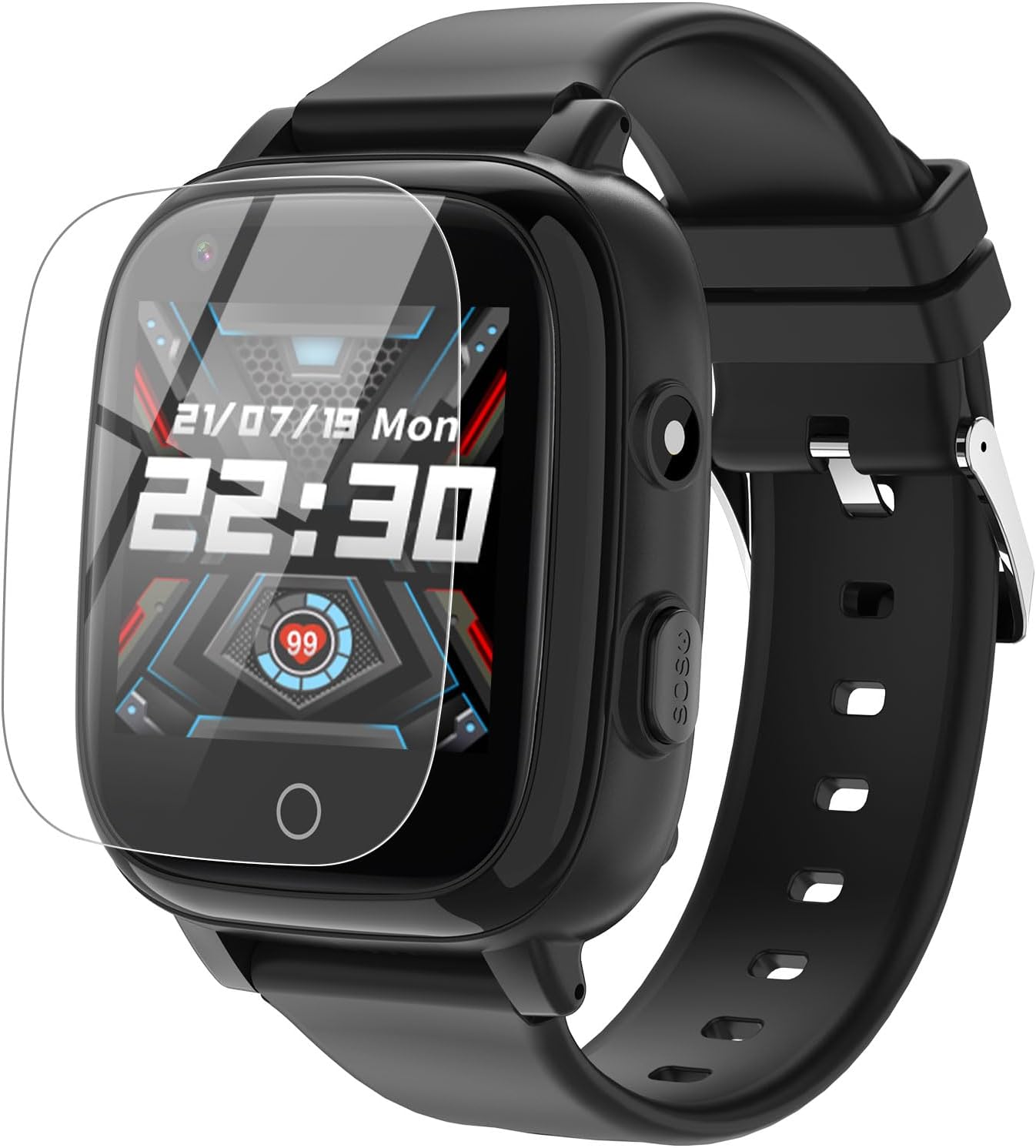 cjc 4G Smart Watch for Kids with GPS Tracker, Globally Applicable, Texting and Calling, Kids Watch for Ages 4-12 – Includes Video Call, Chat, SOS Alerts, App – Fun & Educational Birthday Gift Idea