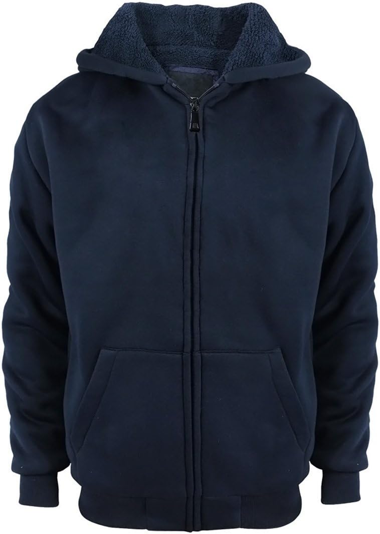 Gary Com Sherpa Lined Boys Hoodie Full Zip Fleece Warm Youth Big Long Sleeve Child Sweatshirts
