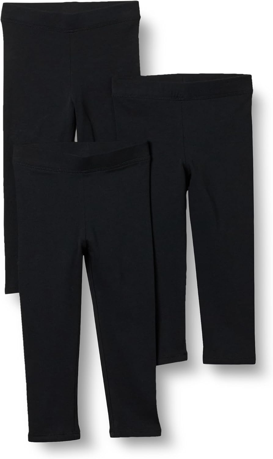 Amazon Essentials Girls’ Cotton Stretch Leggings, Multipacks