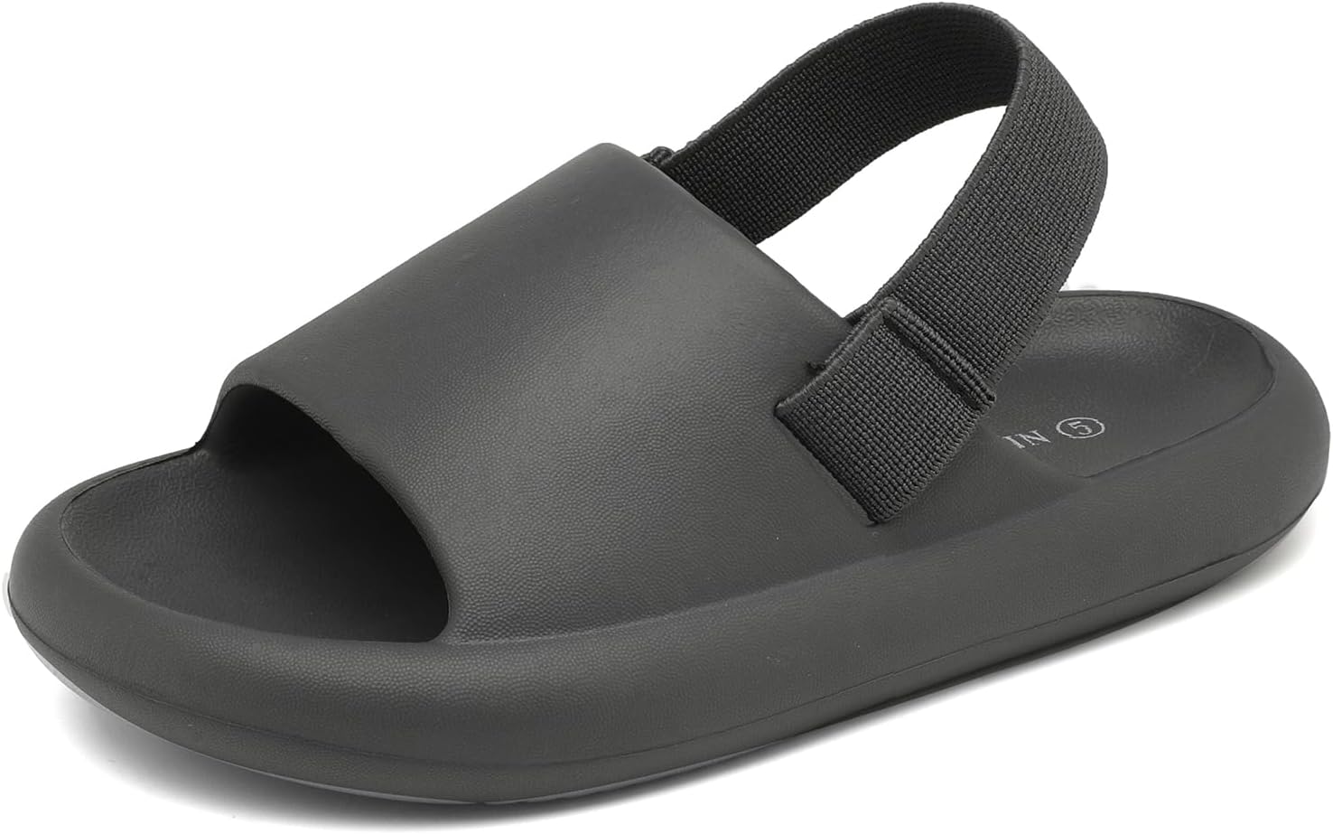 INMINPIN Toddler Boys Girls Slides Sandals Comfort Beach Pool Shower Slippers with Elastic Back Strap
