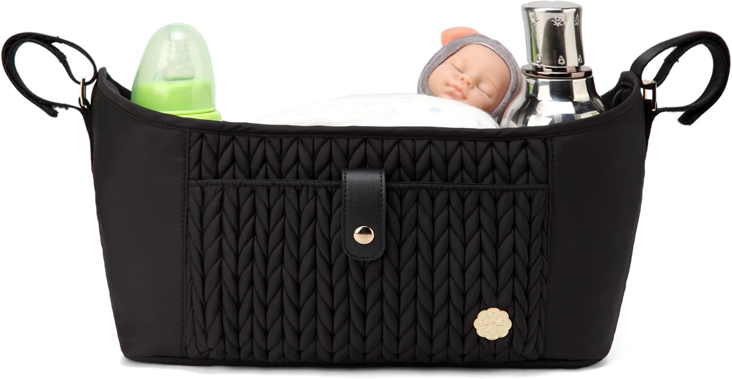 Universal Baby Stroller Organizer,Diaper Caddy Organizer with Adjustable Straps to Fits Nearly Any Strollers | Universal