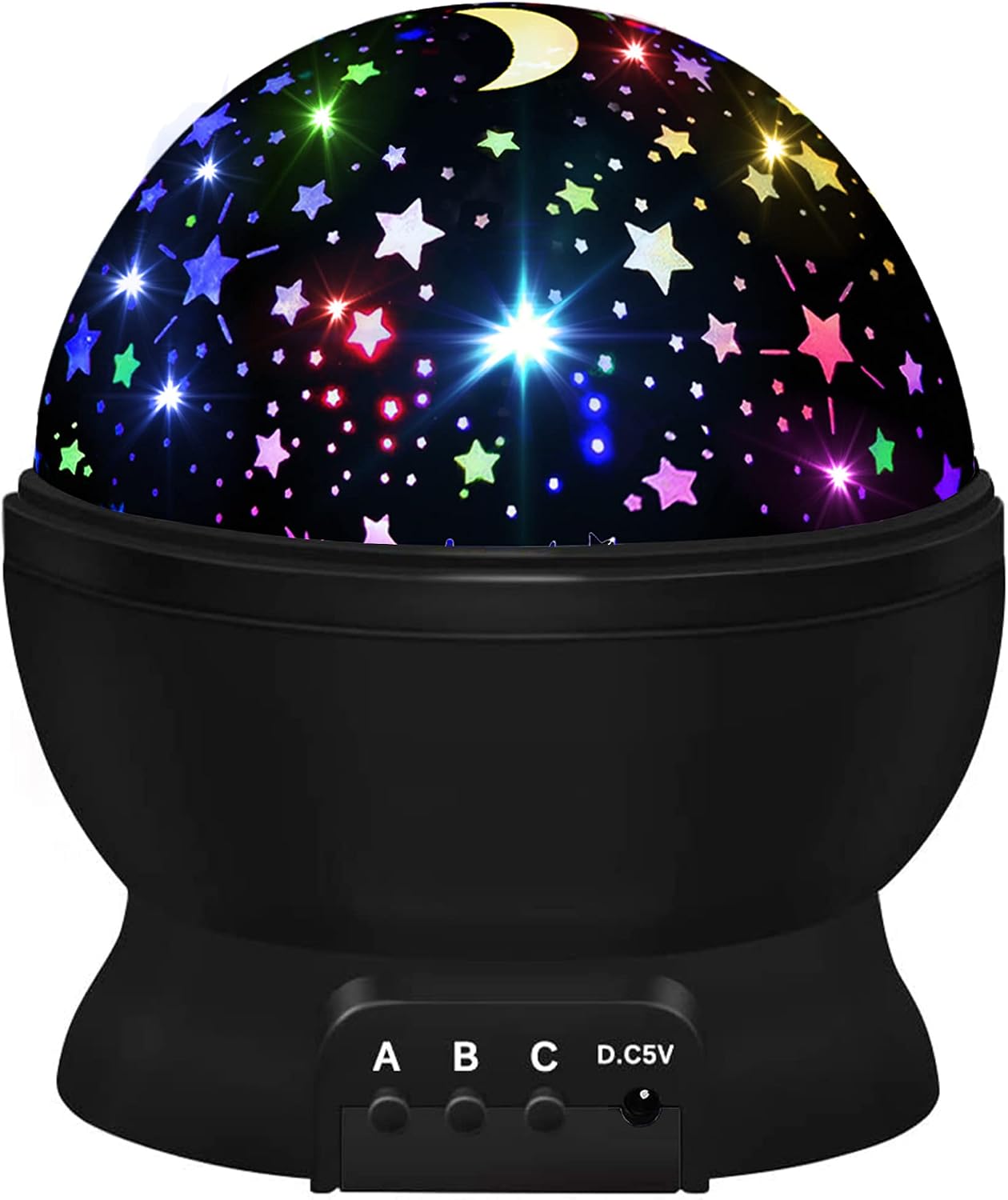 Night Light for Kids,Boys Toys for 3 4 5 6 7 8 Year Old Boys,Star Projector 360 Degree Rotation – 4 LED Bulbs 16 Light Color Changing with USB Cable,Lamp Ceiling Lights for Kids Bedroom