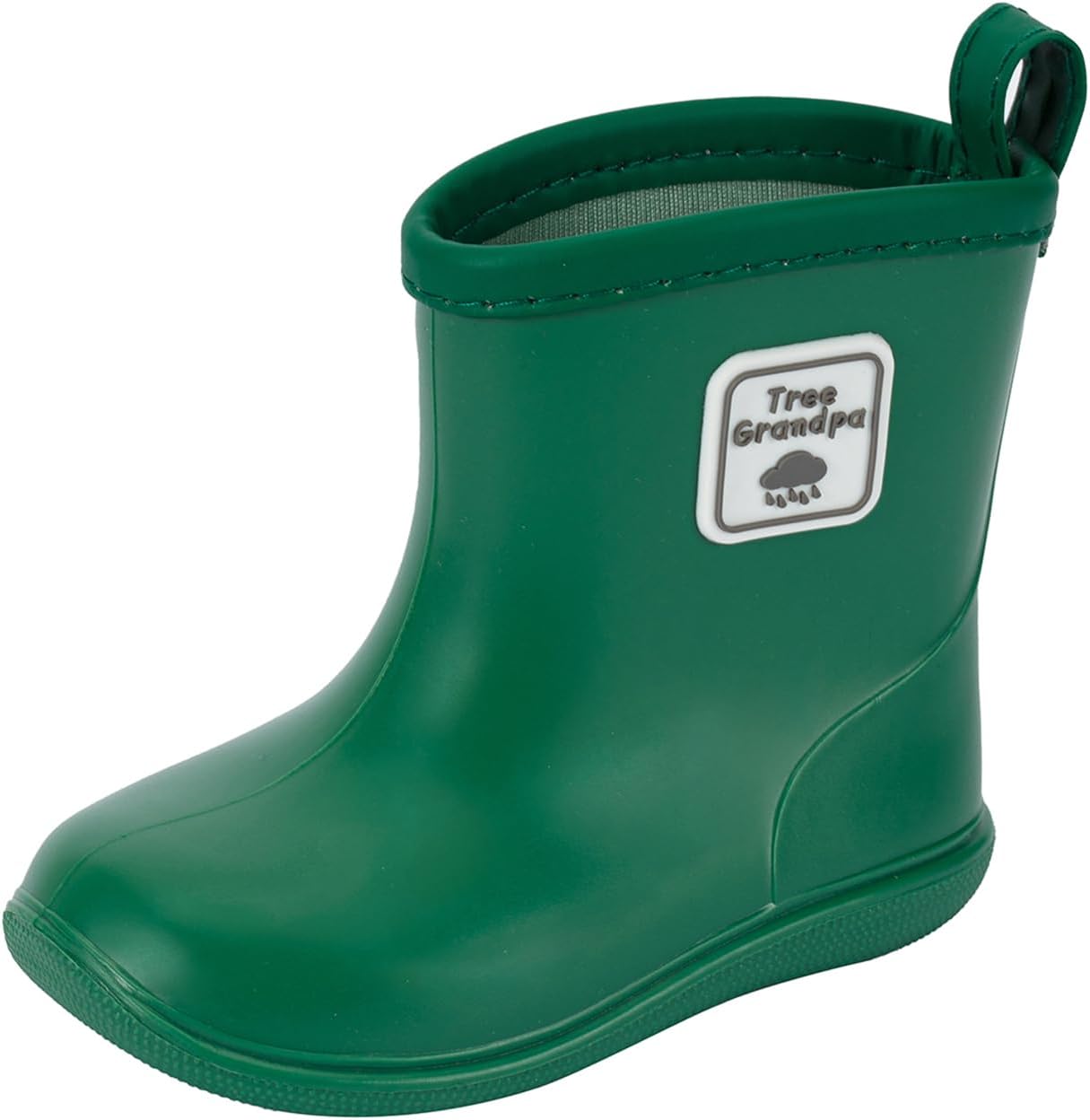 Tree Grandpa Toddler Rain Boots for Boys Girls Waterproof Baby Kids Rain Boots With Easy-on