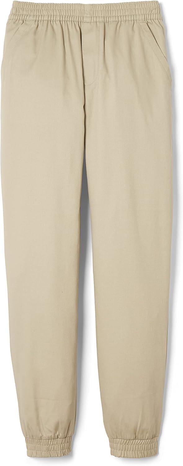 French Toast Boys’ Pull-on Twill Jogger-Style Pants