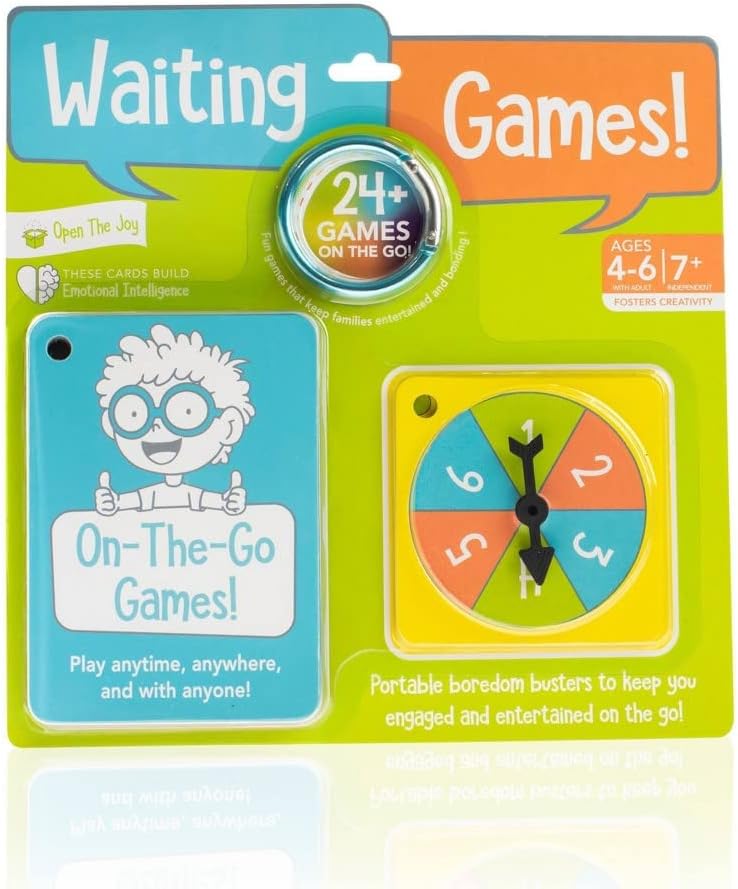 Open The Joy Waiting Games Grab n Go Pack – Endless Fun on The Go: Ultimate Screen-Free Entertainment for Kids – Ages 4+
