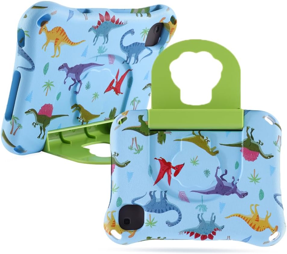 Onn 10.1 Kids Tablet Case,Onn 10.1 inch 2024 4th Generation 100135925 Case for Boy Girl Dinosaur EVA Kid-Proof with Stand Handle Shockproof Kid-Friendly Durable Cover (KL)