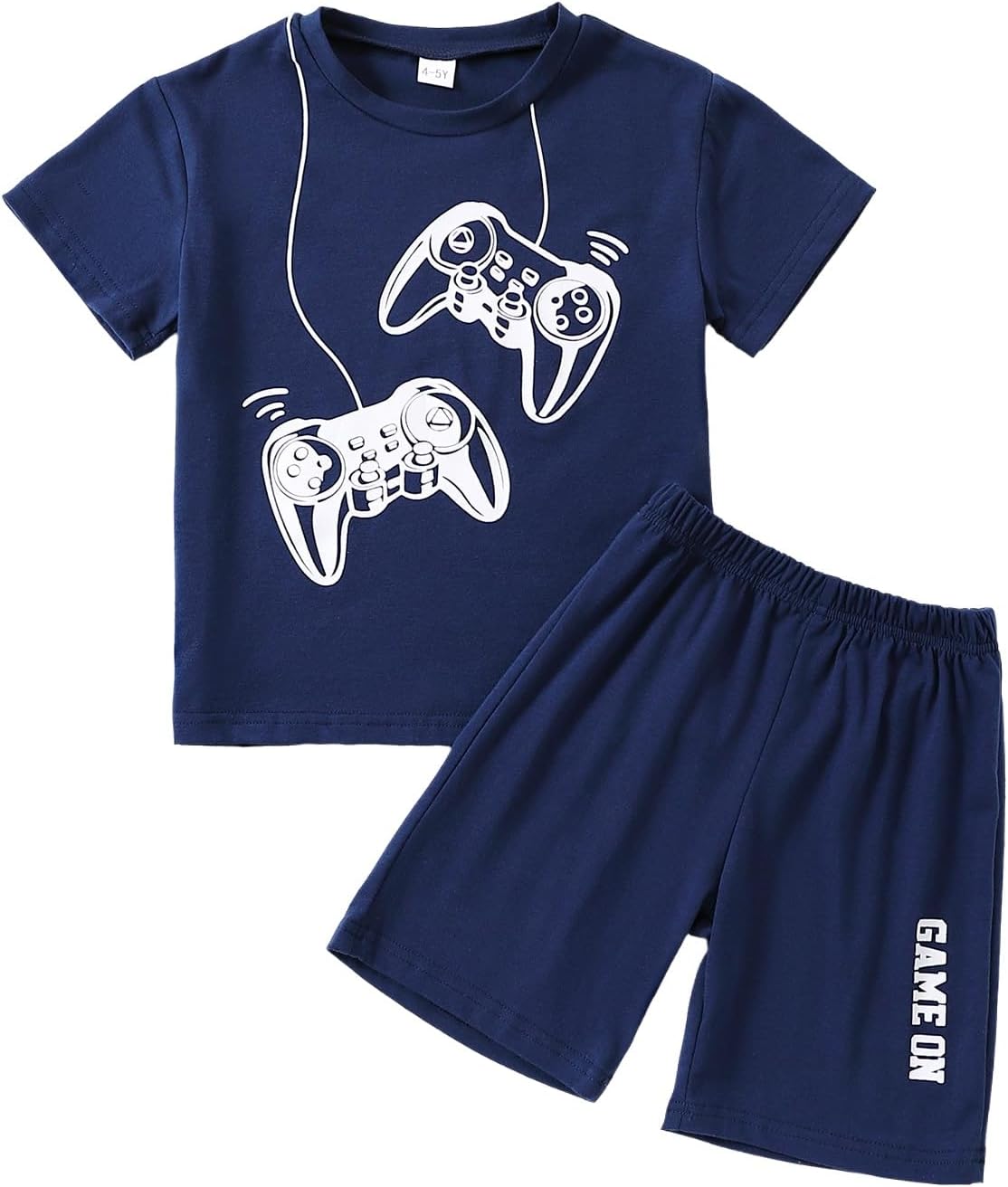 KIDLAGA Kids Toddler Boy Clothes Outfits Bear Print Tee + Plaid Shorts 2 Pieces Summer Shorts Set