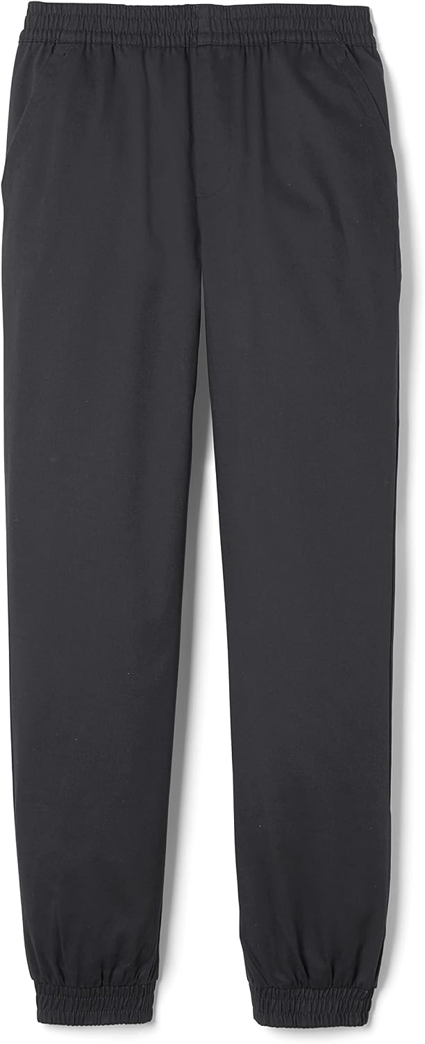 French Toast Boys’ Pull-on Twill Jogger-Style Pants