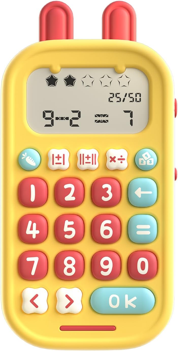 alilo Math Games for Kids Ages 5-12, Portable Math Toys for Practicing Addition, Subtraction, Multiplication and Division, Fun Educational Toy with 5 Modes, 19 Math Games, and 50K Math Questions