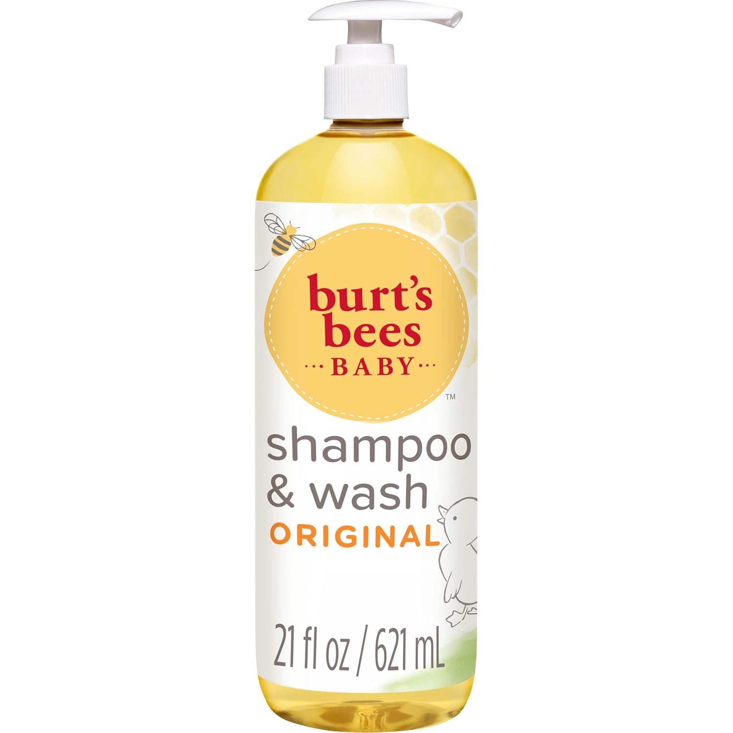 Baby Shampoo & Wash, Burt’s Bees Tear Free Soap, Baby Care, Original, 21 Ounce (Packaging May Vary)