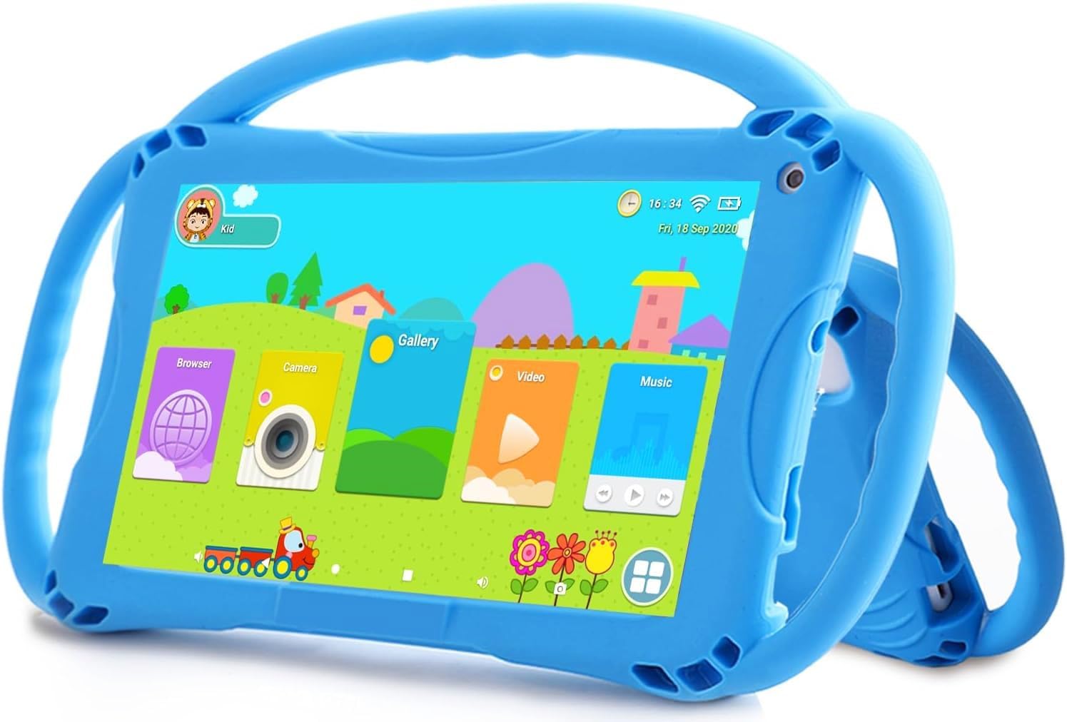 TOPELOTEK Kids Tablet 7 inch Tablet for Kids 3-7 Toddler Tablets WiFi Android 32GB Kids Tablets Parental Control Kids Learning Tab YouTube Netflix Kid-Proof Case