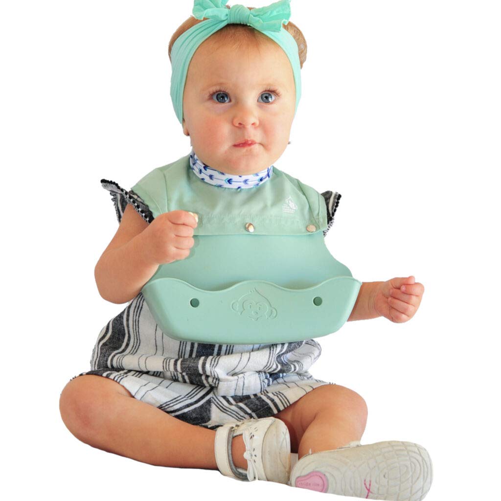 Silicone Bibs for Babies and Toddlers – Wipes Clean in Seconds Waterproof Bib Protects from Every Mess – Made with Premium Materials