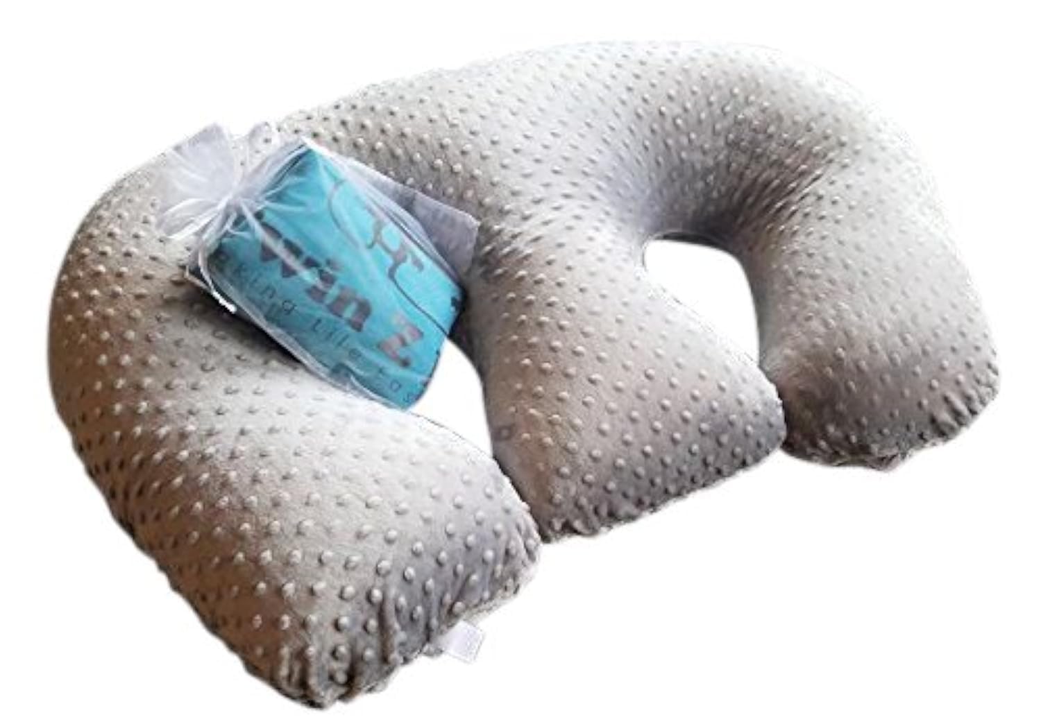Twin Z The Pillow – 6 uses in 1 Twin Pillow ! Grey Plus Free Travel Bag!