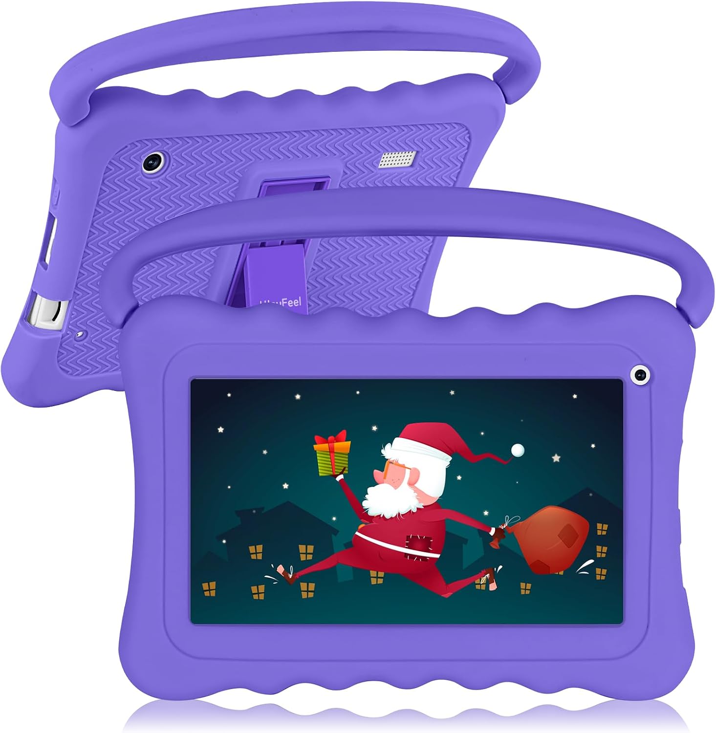 Kids Tablets7 inch Toddler Tablet for Kids Edition Tablets with WiFi Dual Camera Children’s Tablets for Toddlers 32GB Android with Parental Controls Shockproof Case Tablet for kids ages 3-14(Purple)