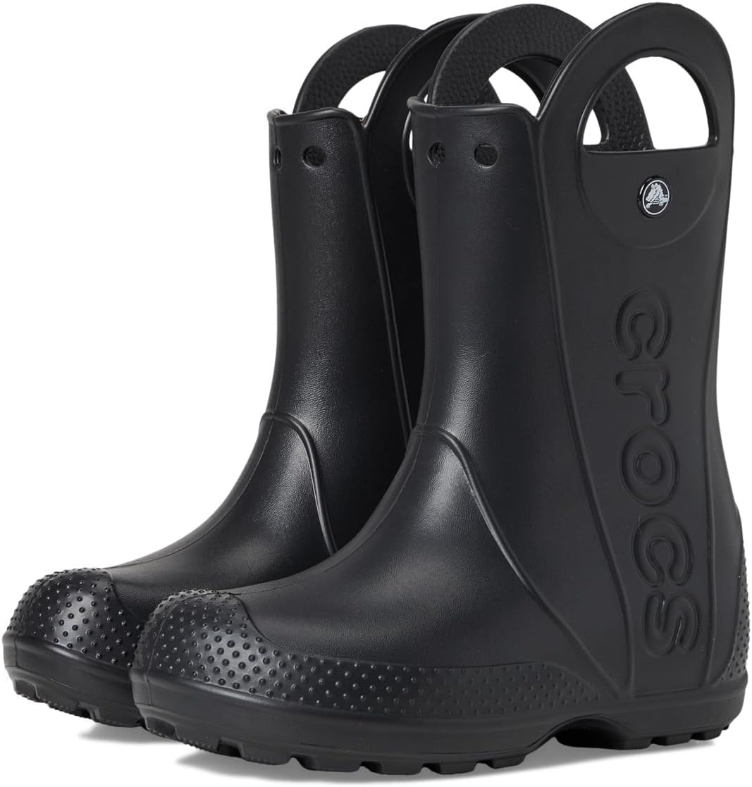 Crocs Kids’ Handle It Rain Boots | Waterproof Slip On Shoes | Kids’ Rain Boots